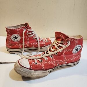 Converse JW Anderson Red High top Sneakers size M 10.5 / W 12.5
